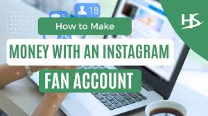 how to make money with an insram fan