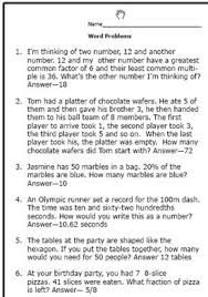 Quiz  th Graders With These Math Word Problems ThoughtCo