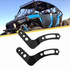 30 Inch Led Light Bar Upper Roll Cage Mount Brackets Fit Polaris Rzr 900 1000 800 Atv Parts Accessories Aliexpress