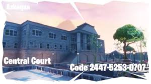 You have the option of playing any of the maps that are in the hub or you can find a rift that has. Central Court Fortnite Creative Map Codes Dropnite Com
