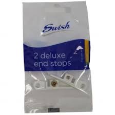 swish delux curtain track end stop