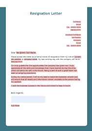 resignation letter template 3 onlyoffice