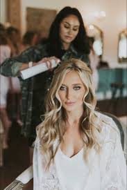 glam on location bridal hair and