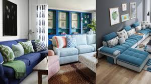 blue sofa design ideas living room