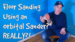 floor sanding using an orbital sander