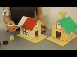 Miniature House From Popsicle Sticks