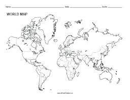 Maps World Map Template For Kids Printable Regarding Yeah Blank Best
