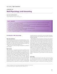 pdf nail physiology and grooming
