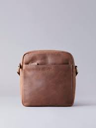 hunter leather cross body messenger bag