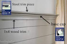 Wood Plank Wall With Decorative Trim