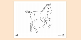 | horses are a stable answer when it comes to children's favorite animals. Free Rearing Horse Colouring Page Colouring Sheets