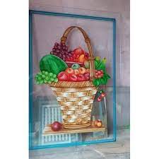 Fruit Basket Printed Glass Sheet For
