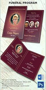 Funeral Program Design Templates Free Dealbrothers Co