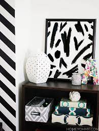 Diy Abstract Black And White Art