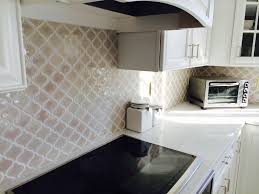 Are you going to add the mosaic tiles in a strip as an accent to a more neutral backsplash? Fog Arabesque Backsplash Tile From Home Depot Herringbone Backsplash Backsplash Designs Glass Mosaic Tile Backsplash