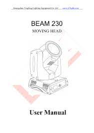 beam 230 user manual manualzz