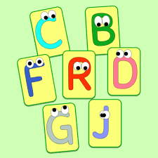 funny letters flashcards kids printables