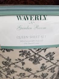 Nip Waverly Garden Room Vtg Black