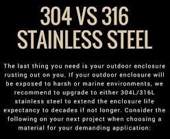 between 304 and 316 stainless steel