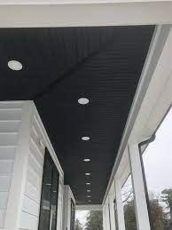 a traditional porch ceiling with a