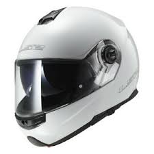 Details About Ls2 Strobe Ff325 Solid Modular Motorcycle Helmet White