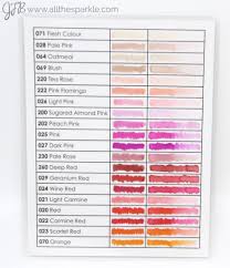 Zig Clean Color Real Brush Swatch Chart For Deco Container