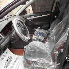 100 Pcs Car Plastic Seat Covers