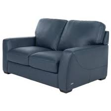 amadeo blue leather sofa by natuzzi