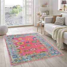 8 x10 rug hand knotted oushak carpet