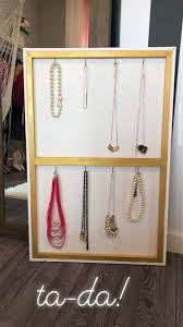 super easy diy jewelry holder that