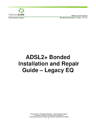 Mp 2009 08 002 Adsl2 Bonded Installation And Manualzz Com