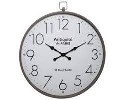extra large round metal wall clock