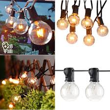 25ft g40 globe string lights with clear