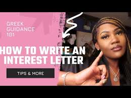 how to write an interest letter alpha