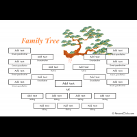 3 generation family tree template with