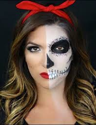 half face halloween makeup ideas