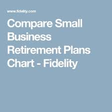 Compare Small Business Retirement Plans Chart Fidelity