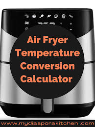 oven to air fryer rature