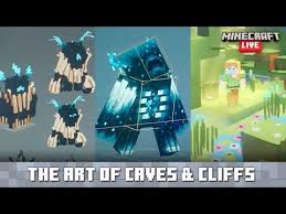 The warden can be found in some of the deepest layers of the earth in caves. Minecraft Live The Art Of Caves Cliffs Youtube Minecraft Art Minecraft Fantasy Concept Art