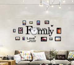 Photo Frames Family Wall Clock