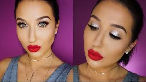 easy glitter glam makeup tutorial