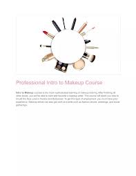 professional intro to makeup course