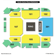 Sands Bethlehem Event Center Seating Chart