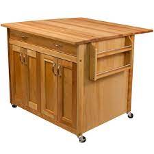 Kitchen carts often mix and match wood and metal elements. Kitchen Islands Kitchen Islands Carts At Lowes Com