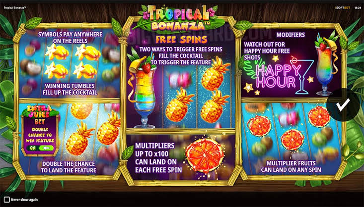 Tropical Bonanza (iSoftbet) Slot Review & Demo