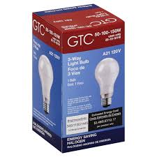 Gtc Halogen 3 Way 50 100 150 Watt Soft White Medium Base Bulb Shop Light Bulbs At H E B