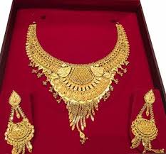 50g bridal wear gold necklace set