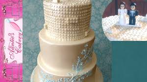 Lego Wedding Cake With Brush Embroidery Design
