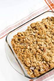 apple crisp with oatmeal crumb topping