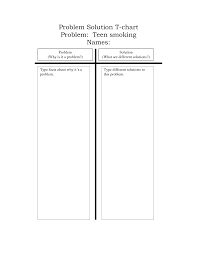 Organized Free T Chart Graphic Organizer Problem And